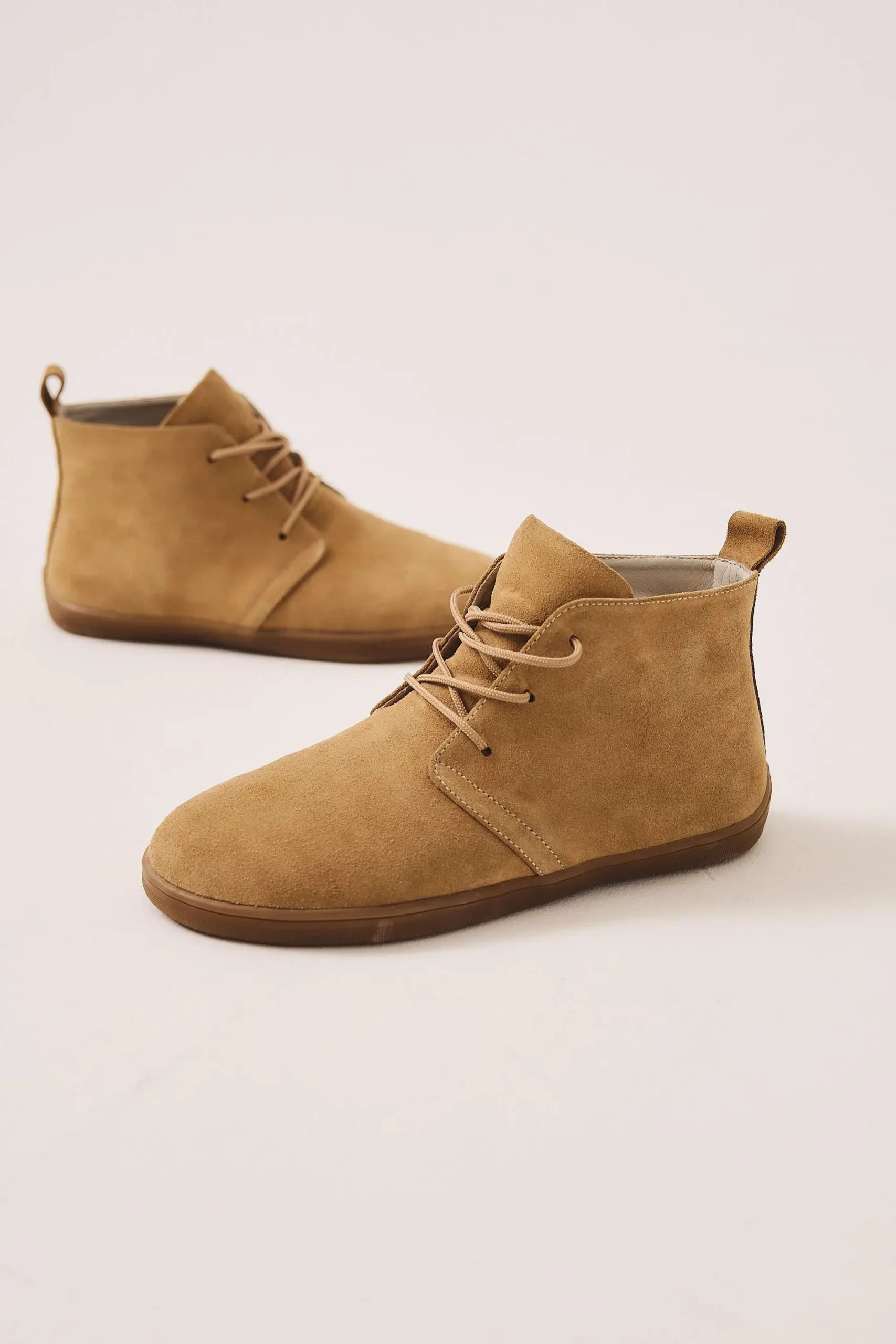 Women Barefoot Boots Suede Ankle Boots With Wide