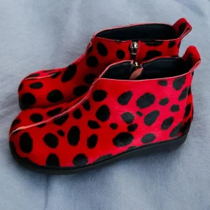 Fur Lined Winter Leather Boots For Women Orthopedic